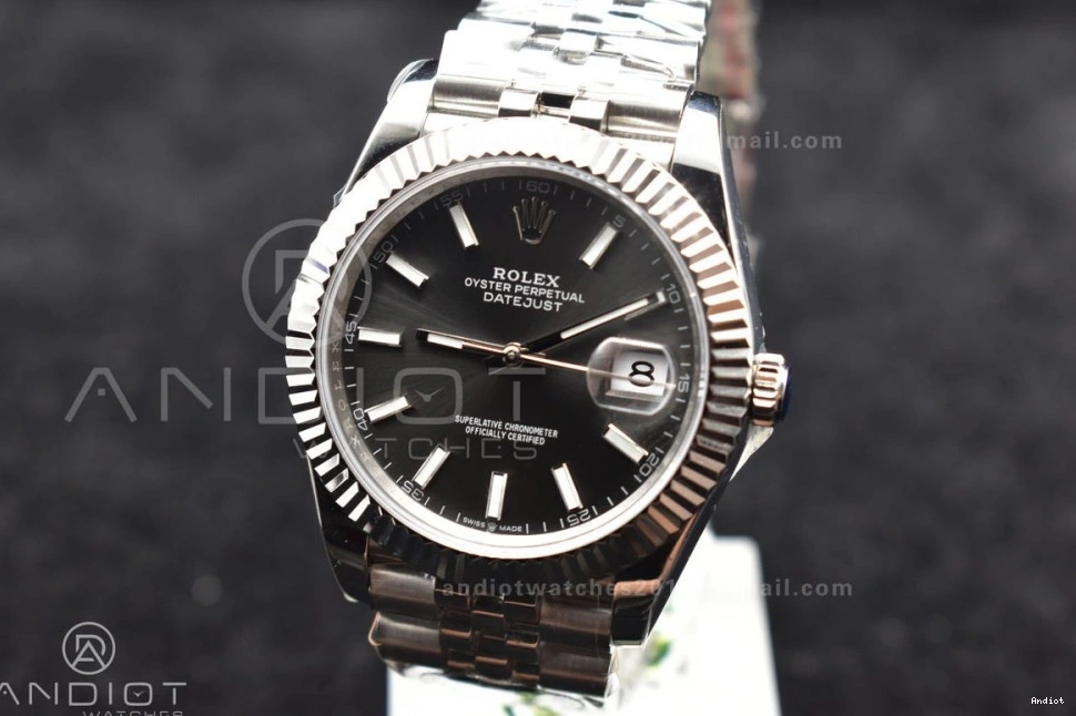 Steel 1:1 Dial Grey Stick Jubilee 126334 41 Bracelet Edition Best DIWF 904L DateJust on SA3235 1115